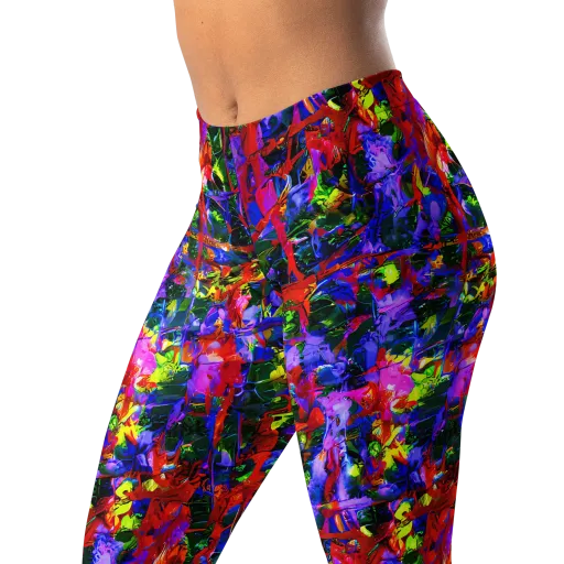 Fractured Rainbow on a Leggings
