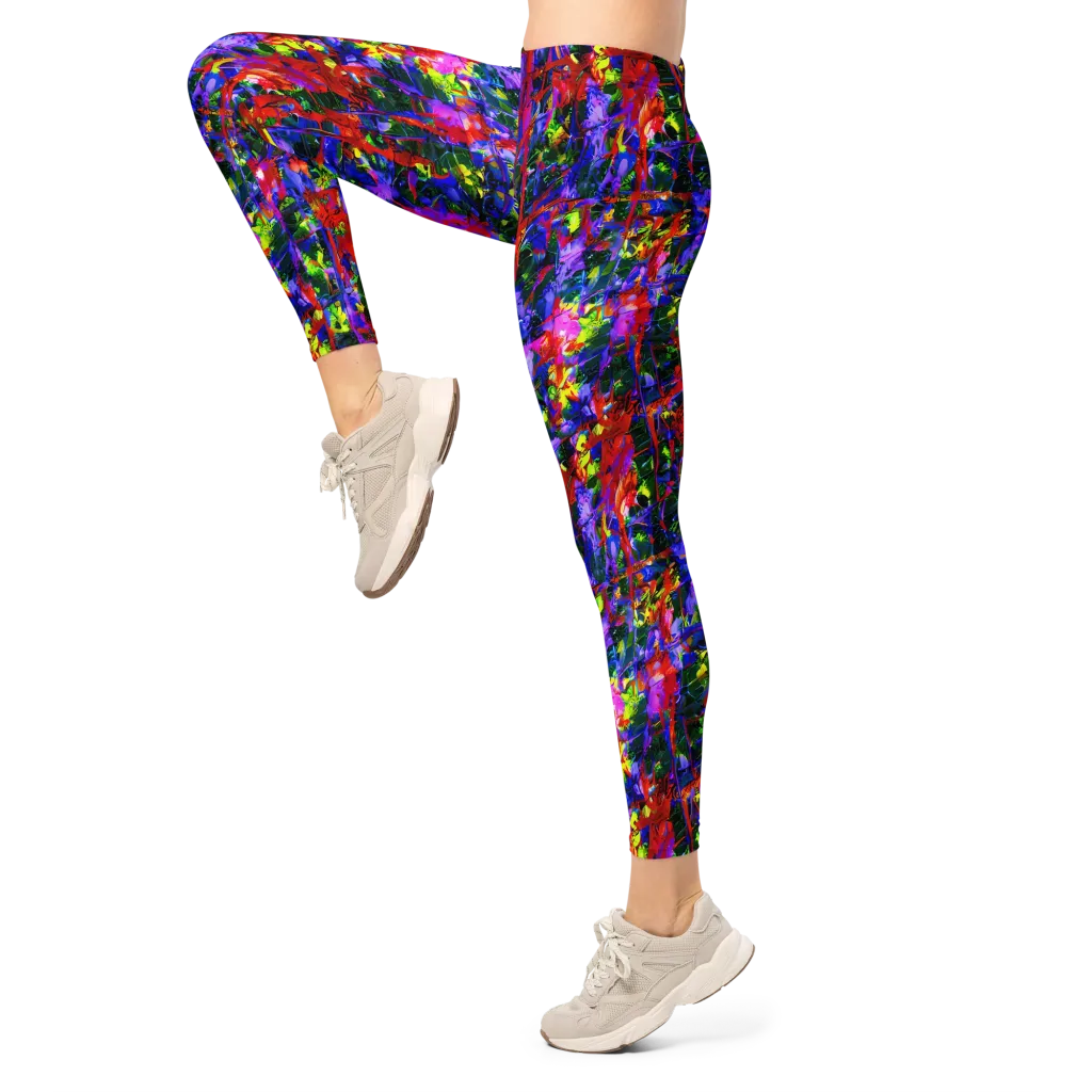 Fractured Rainbow on Leggings — Left