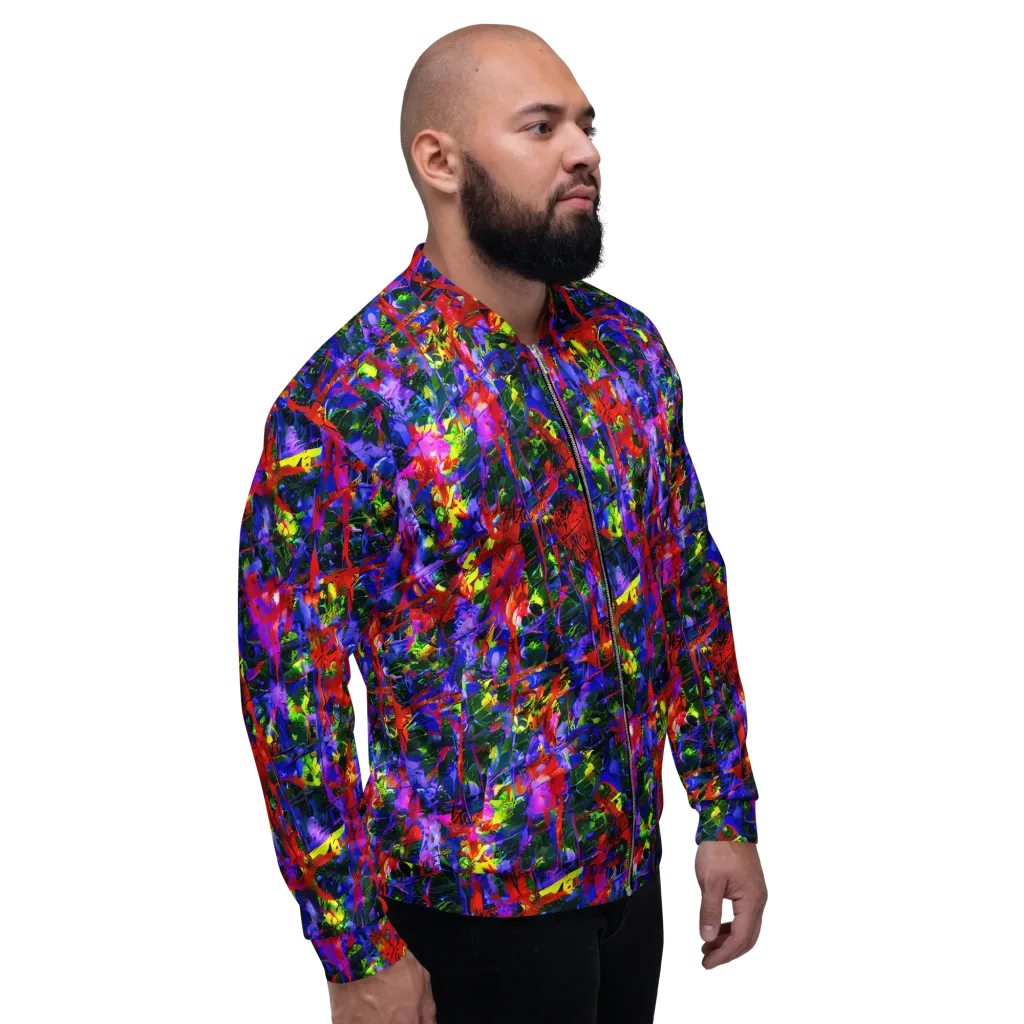 Fractured Rainbow on Bomber Jacket — Right