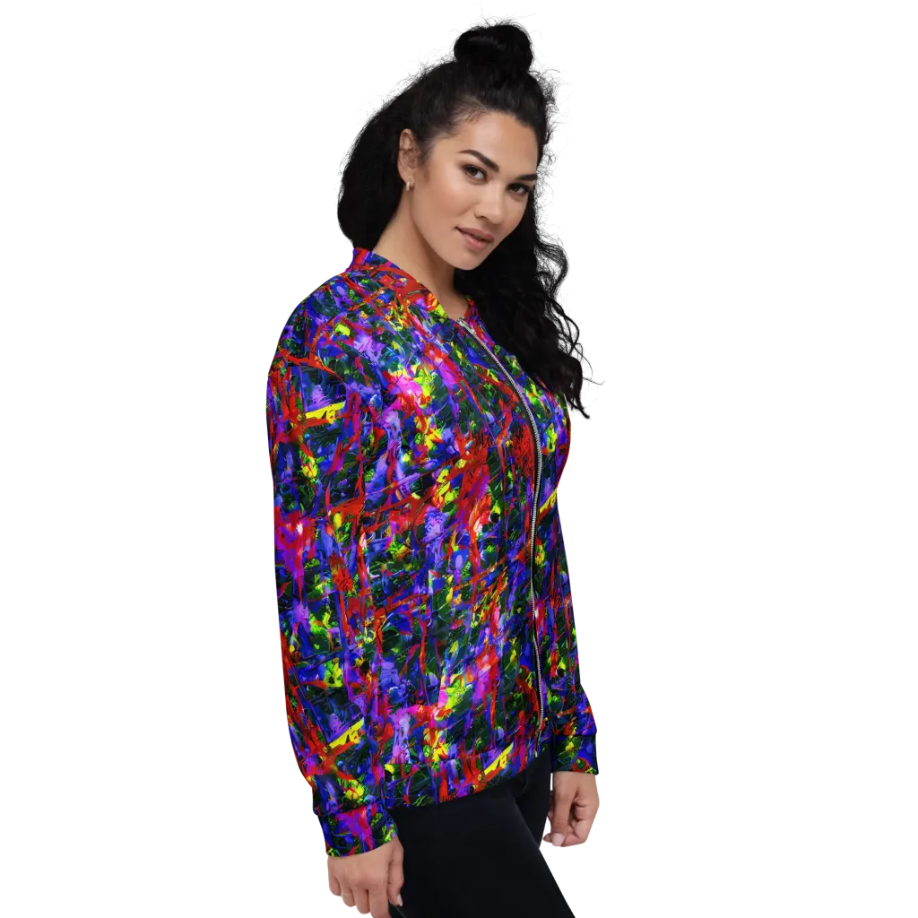 Fractured Rainbow on Bomber Jacket — Right