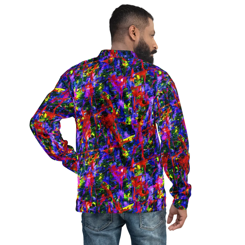 Fractured Rainbow on Bomber Jacket — Back