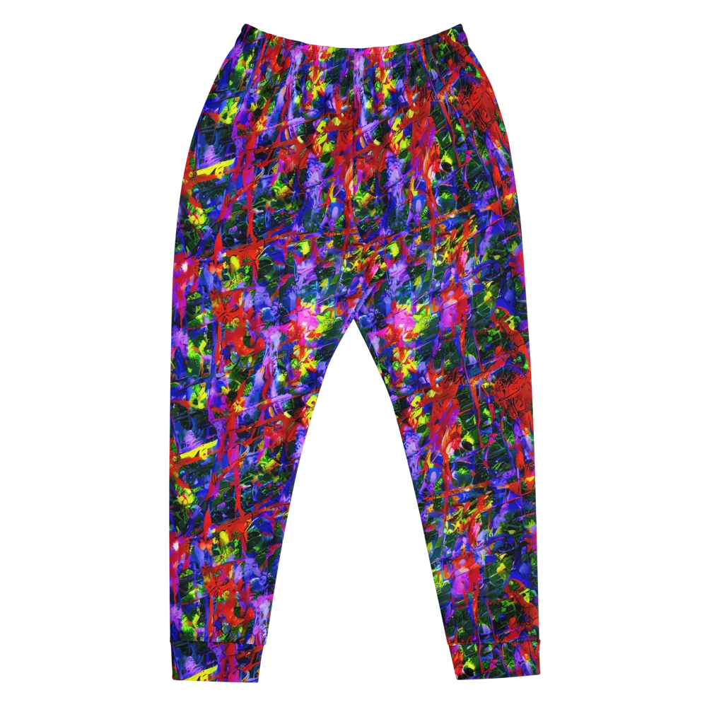 Fractured Rainbow on Men's Joggers — Front