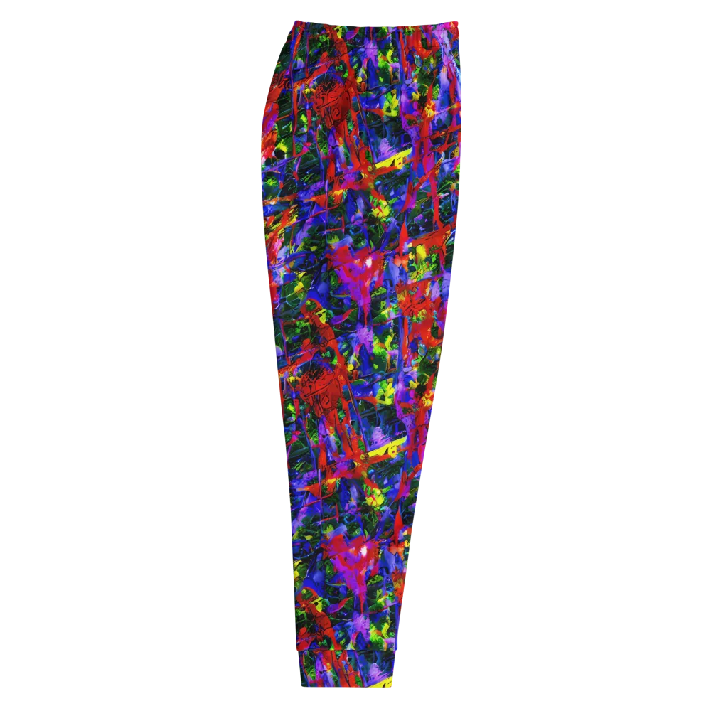Fractured Rainbow on Men's Joggers — Right