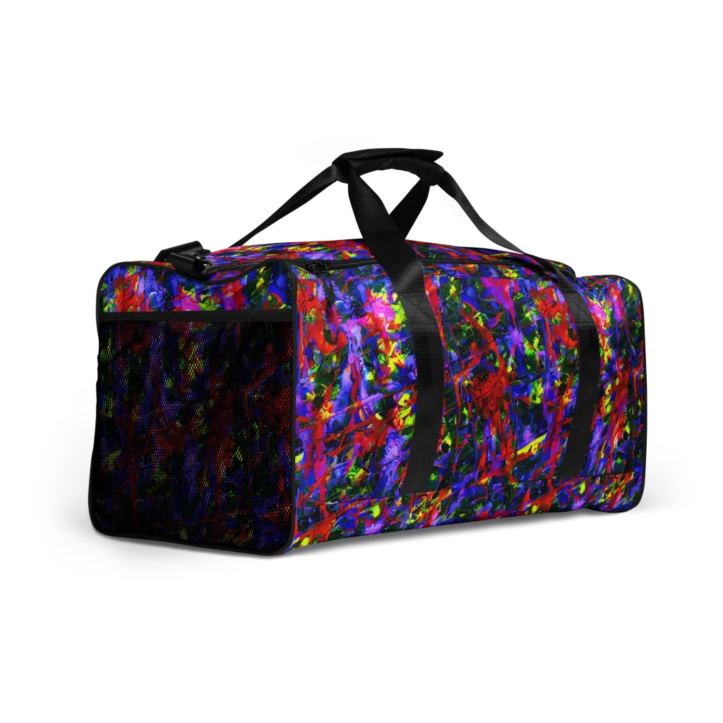 Fractured Rainbow on Duffle Bag — Right Front
