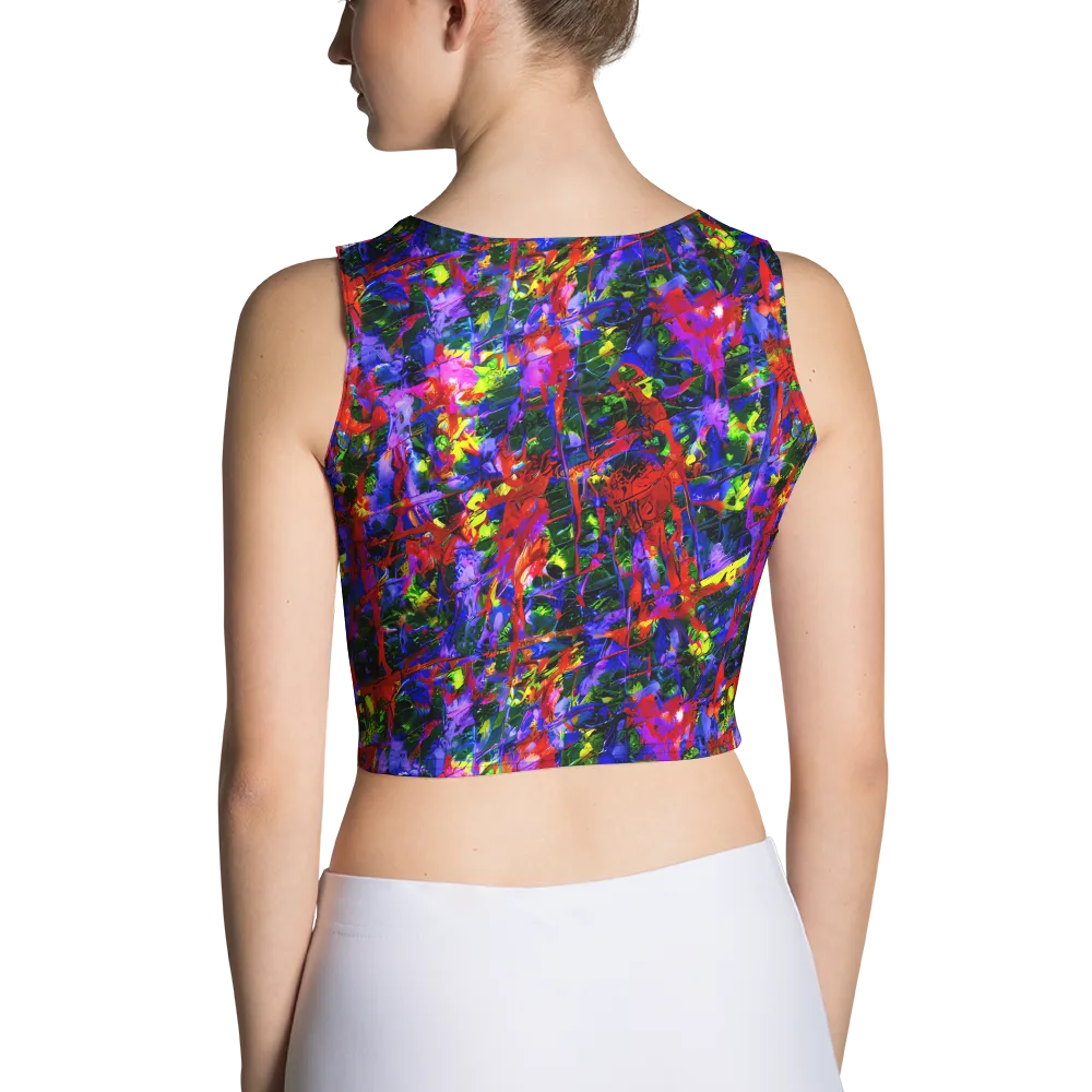 Fractured Rainbow on Crop Top — Back