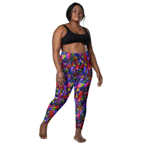 Fractured Rainbow on a Leggings with Pockets