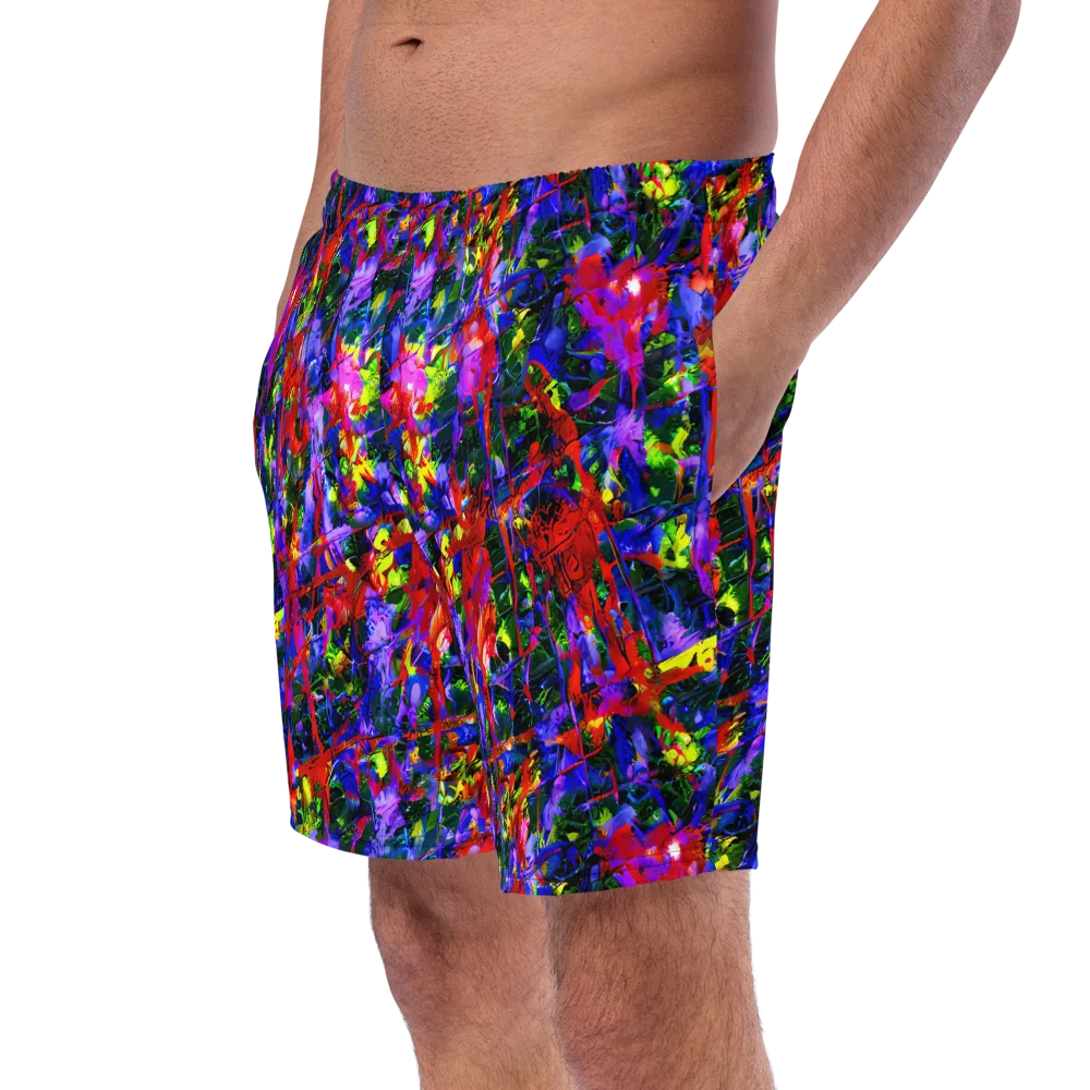 Fractured Rainbow on Swim Trunks — Left Front
