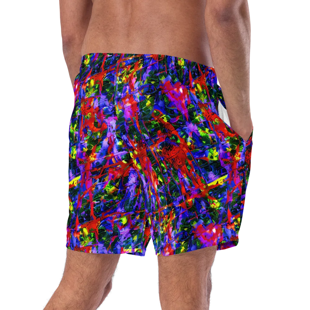 Fractured Rainbow on Swim Trunks — Right Back