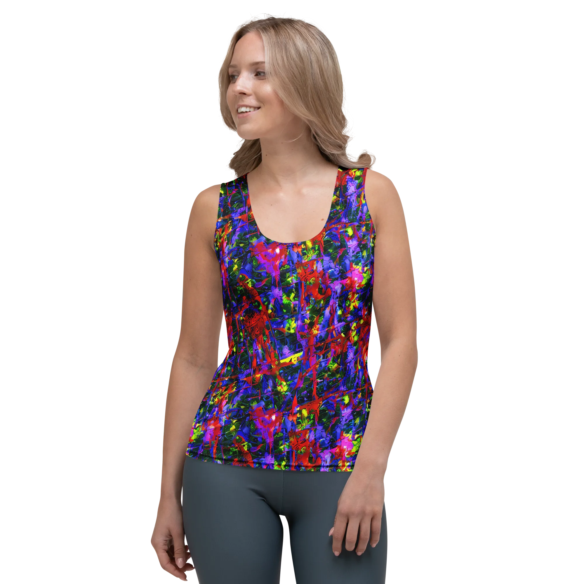 Fractured Rainbow on Women's Tank Top — Front