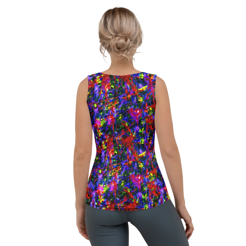 Fractured Rainbow on Women's Tank Top — Back