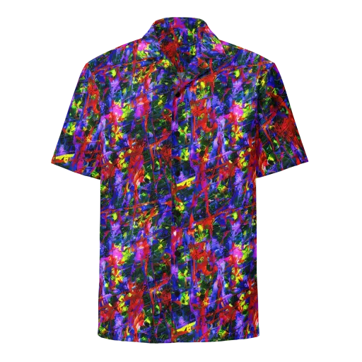 Fractured Rainbow on a Button Shirt