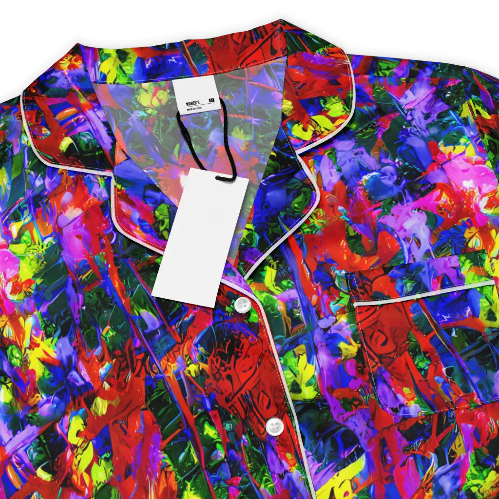 Fractured Rainbow on Women's Short Sleeve Pajama Top — Product details