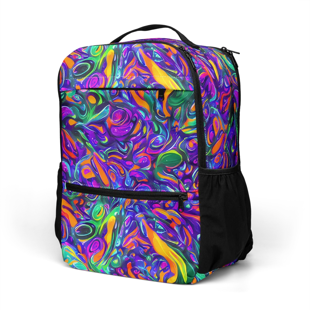 Psychedelic Rapture on Utility Backpack — Left Front