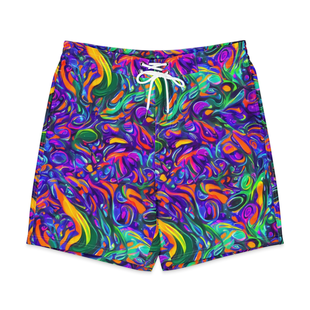 Psychedelic Rapture on Men's Board Shorts — Front