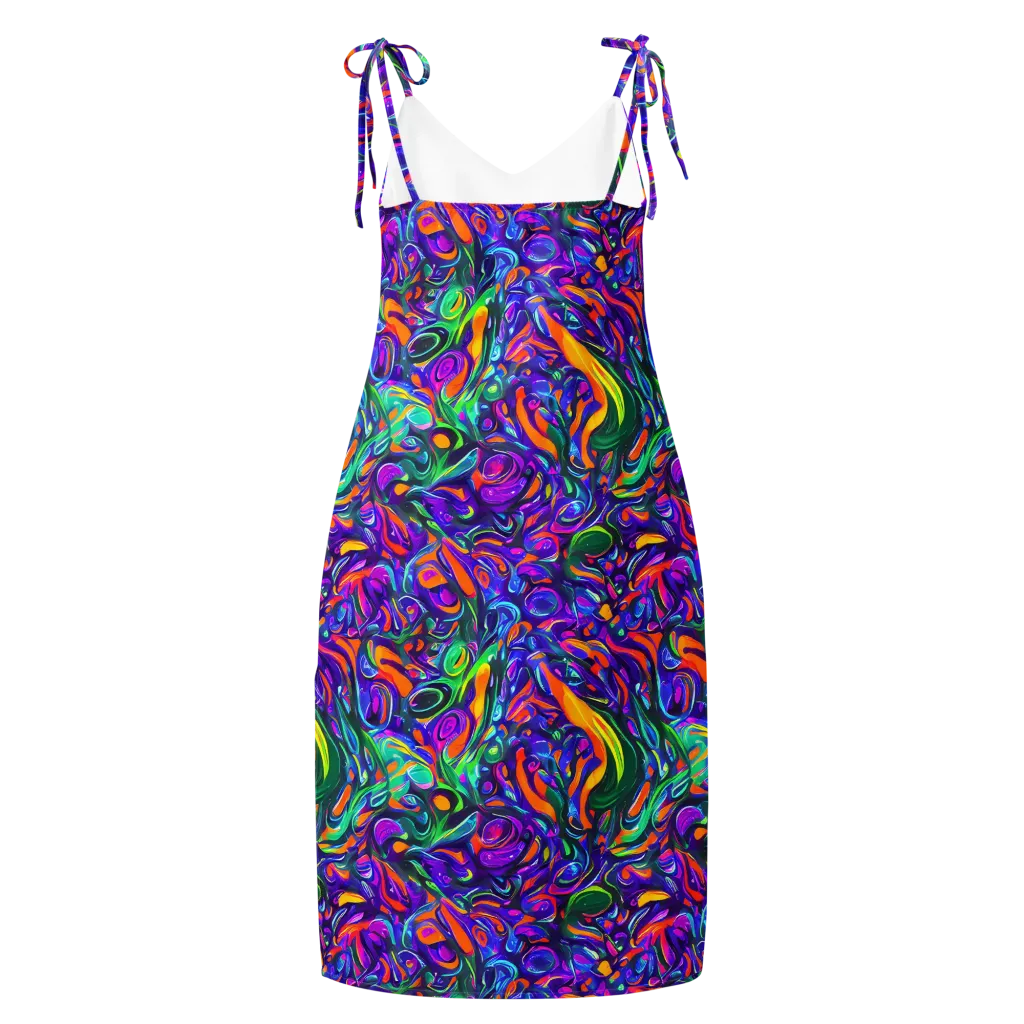 Psychedelic Rapture on Slip Dress — Back