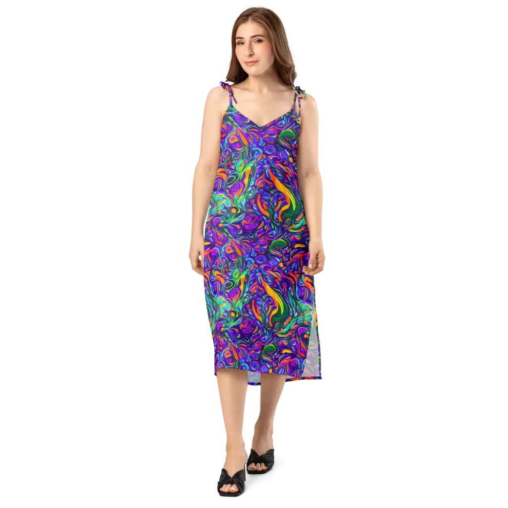 Psychedelic Rapture on Slip Dress — Front