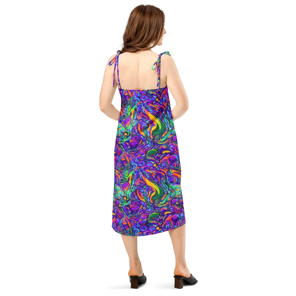 Psychedelic Rapture on Slip Dress — Back