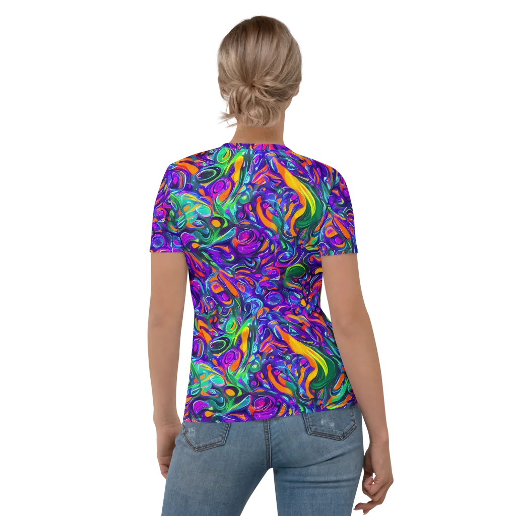 Psychedelic Rapture on Women's Crew Neck T-Shirt — Back
