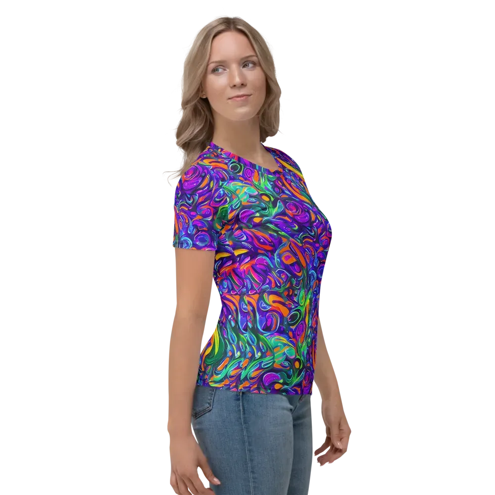 Psychedelic Rapture on Women's Crew Neck T-Shirt — Right