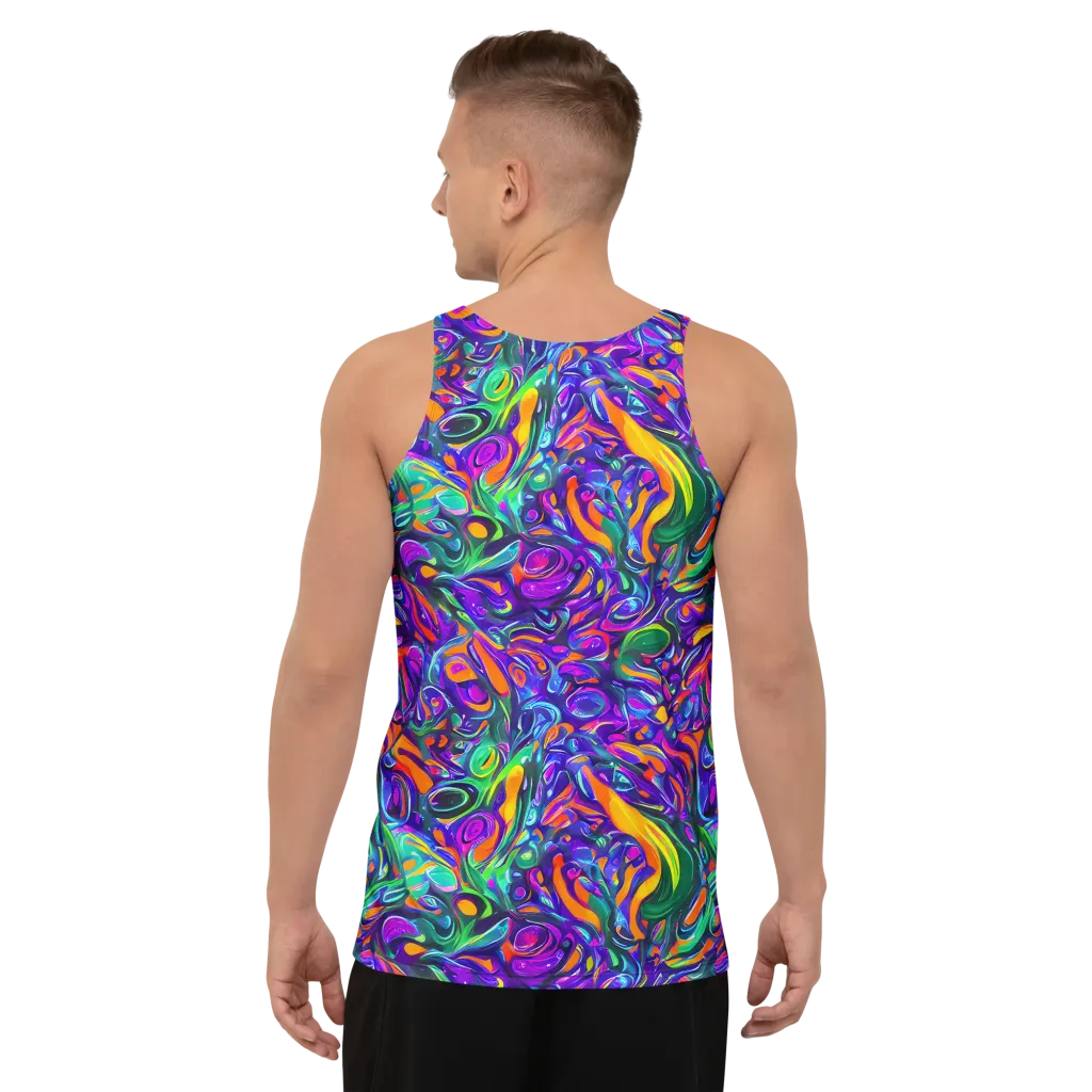 Psychedelic Rapture on Men's Tank Top — Back