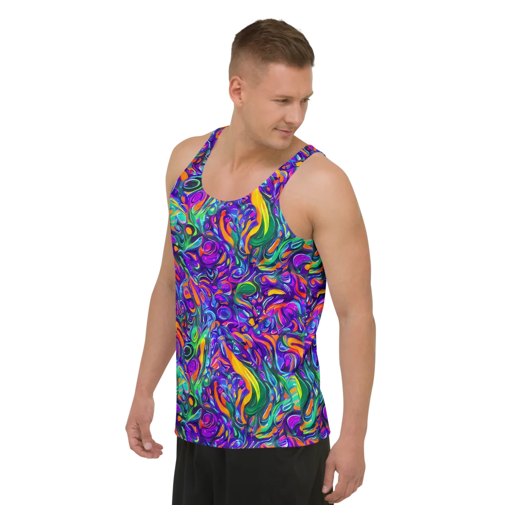 Psychedelic Rapture on Men's Tank Top — Left Front