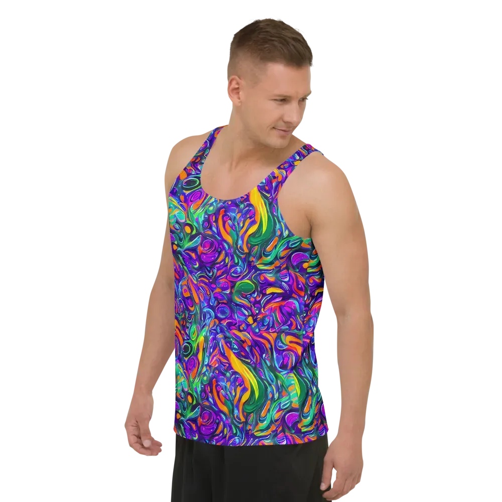 Psychedelic Rapture on Men's Tank Top — Left Front