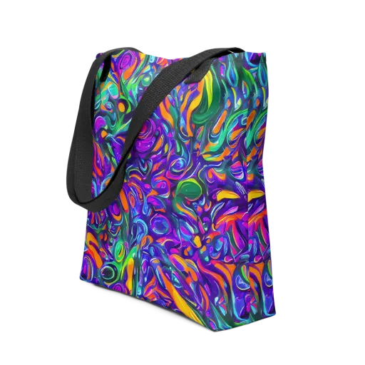 Psychedelic Rapture on a Tote Bag