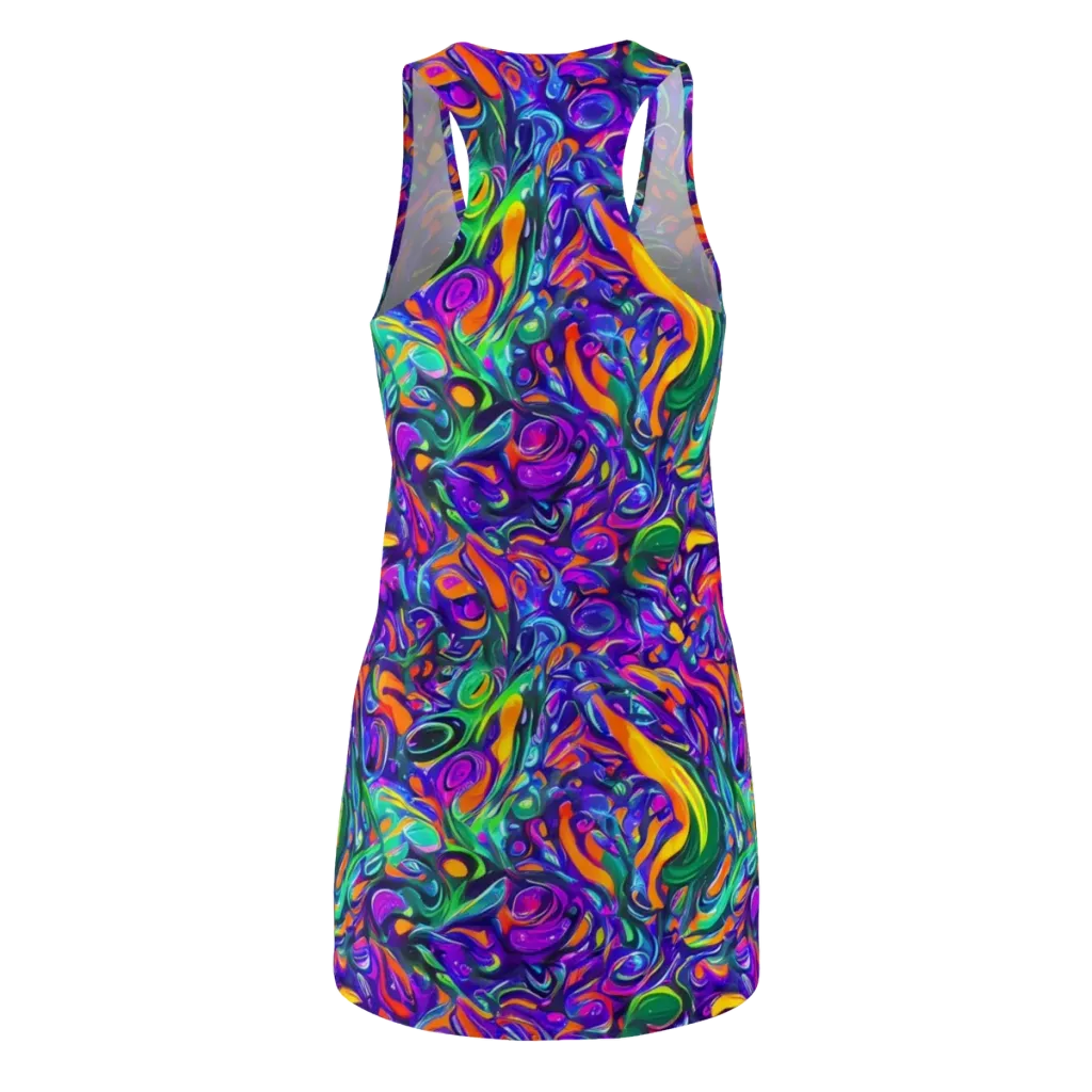 Psychedelic Rapture on Racerback Dress — Back
