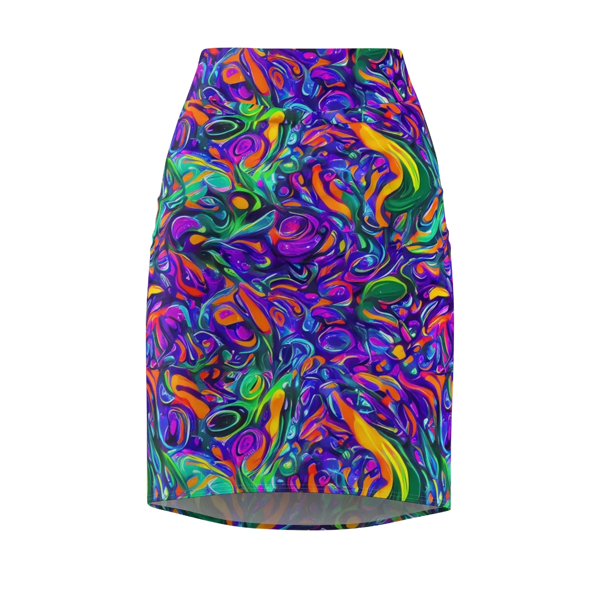 Psychedelic Rapture on Pencil Skirt — Front