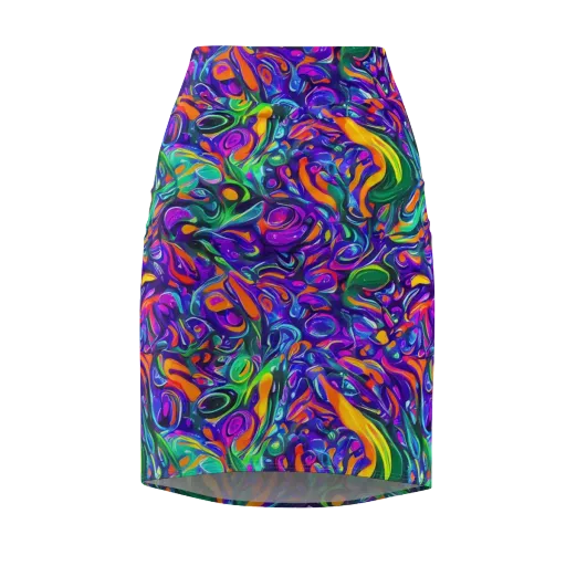 Psychedelic Rapture on a Pencil Skirt