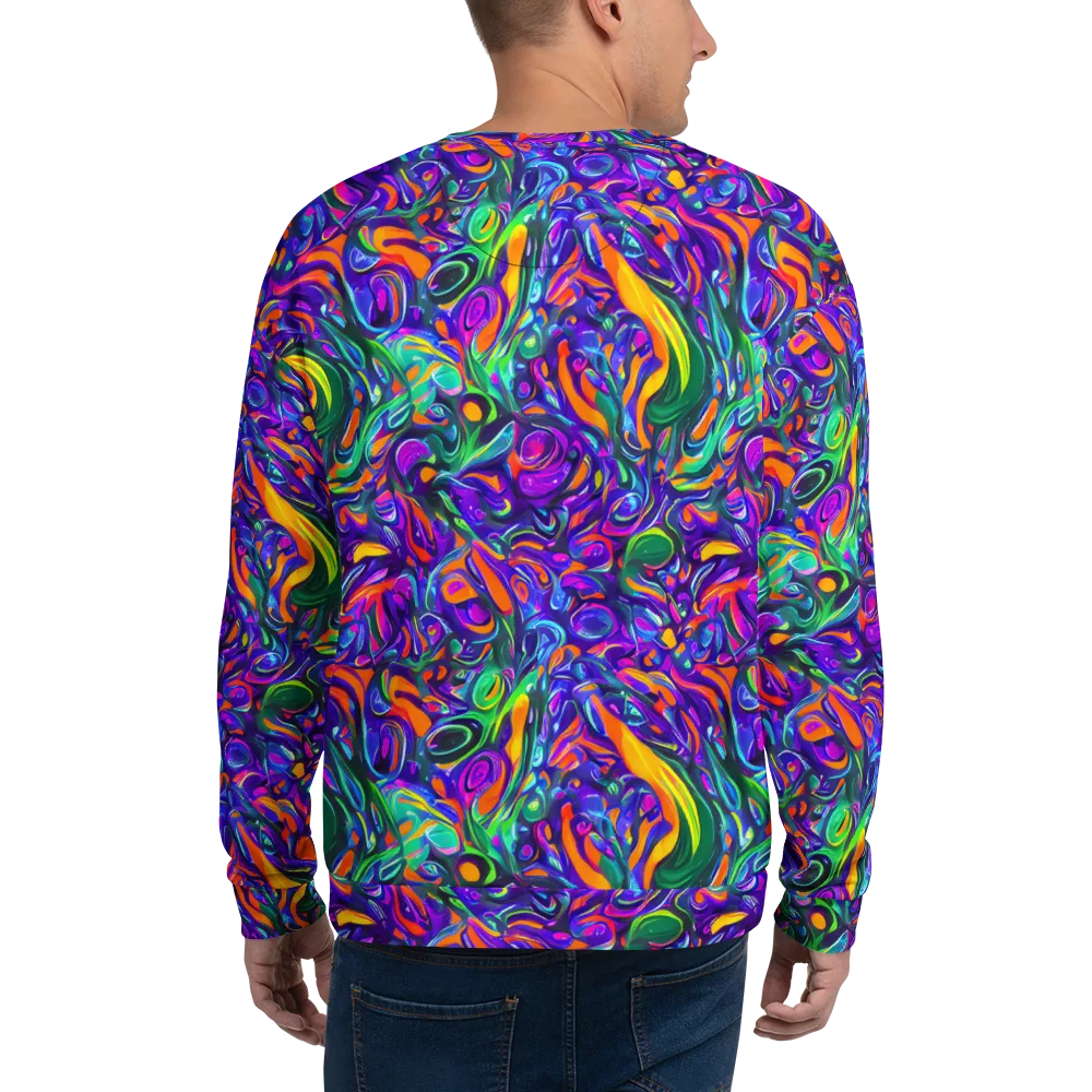 Psychedelic Rapture on Sweatshirt — Back