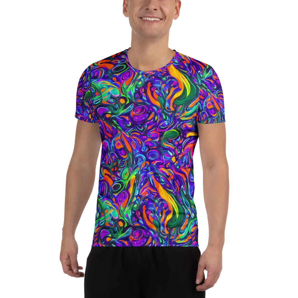 Psychedelic Rapture on Men's Athletic T-Shirt — Front