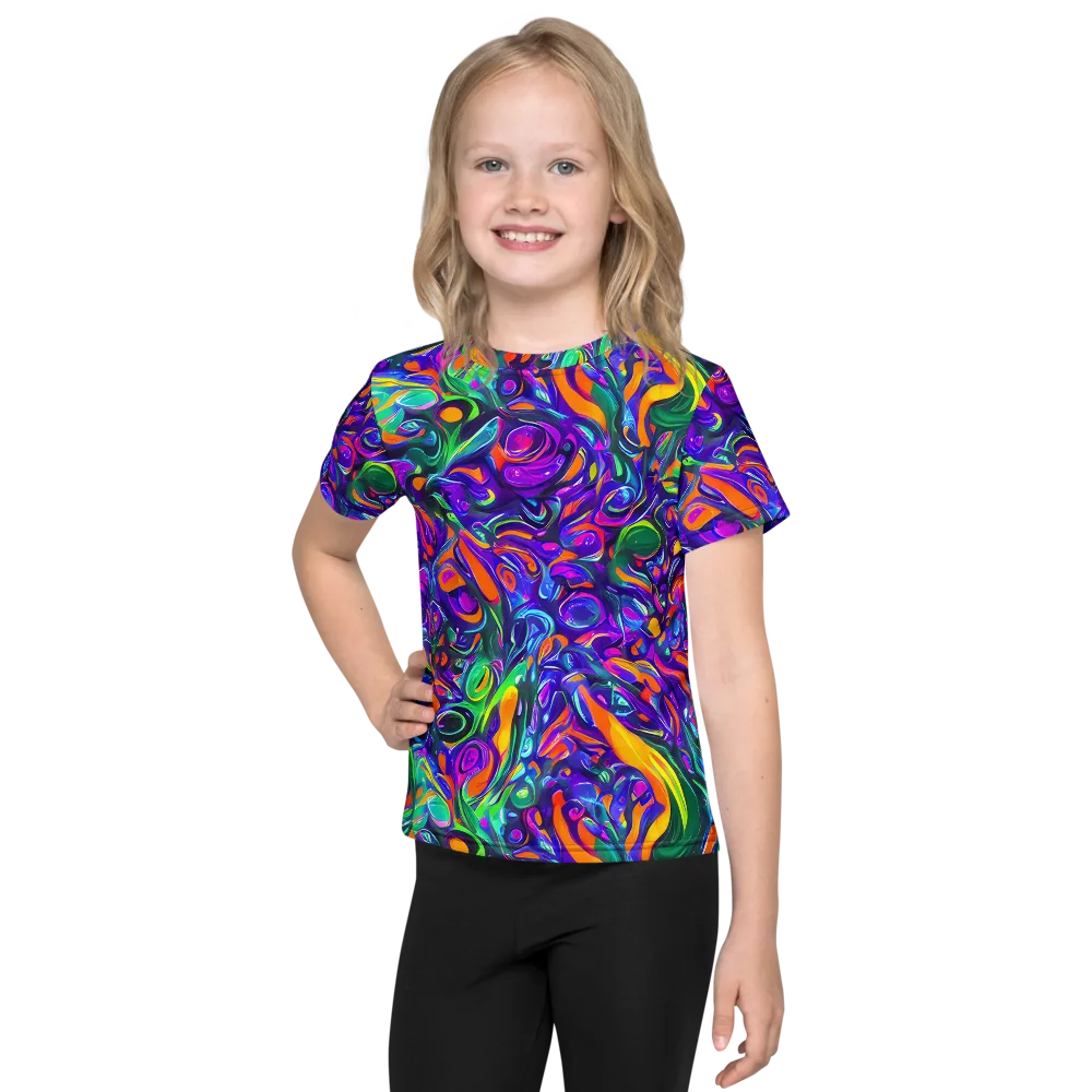 Psychedelic Rapture on Kids Crew Neck T-Shirt — Front