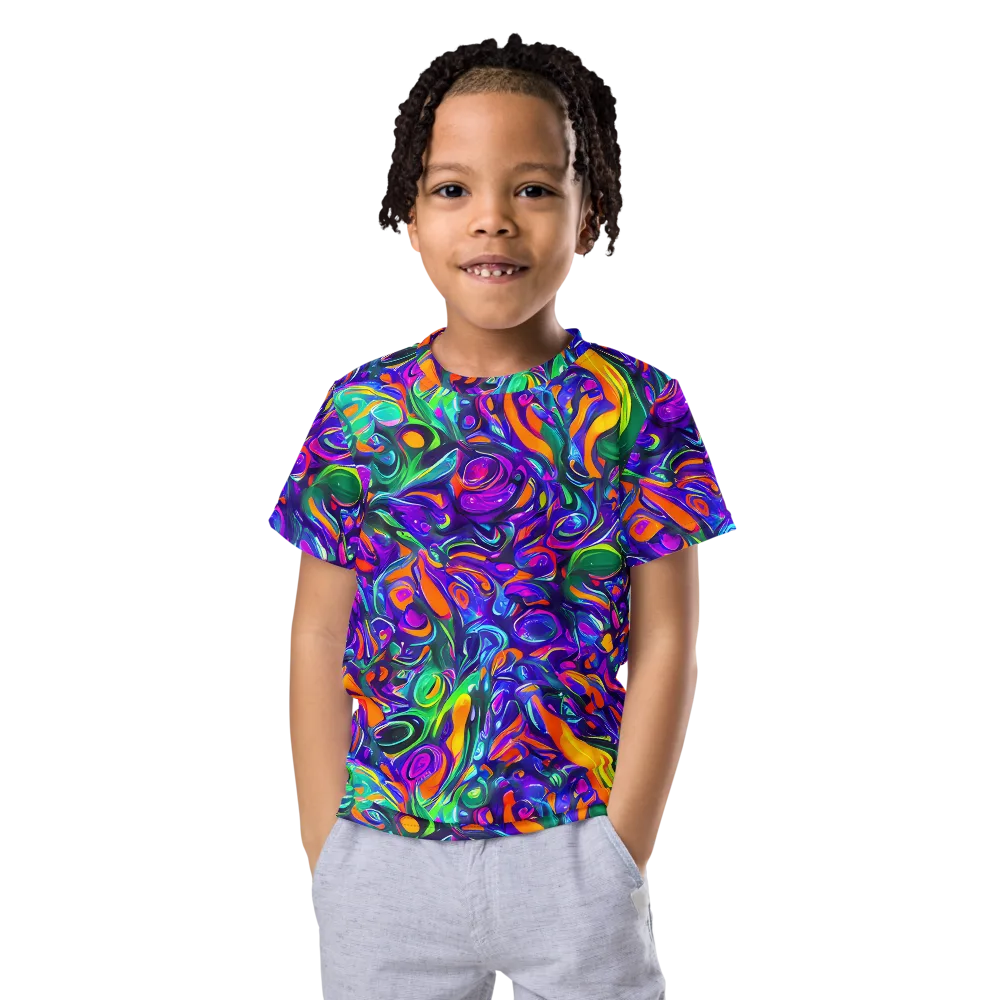 Psychedelic Rapture on Kids Crew Neck T-Shirt — Front