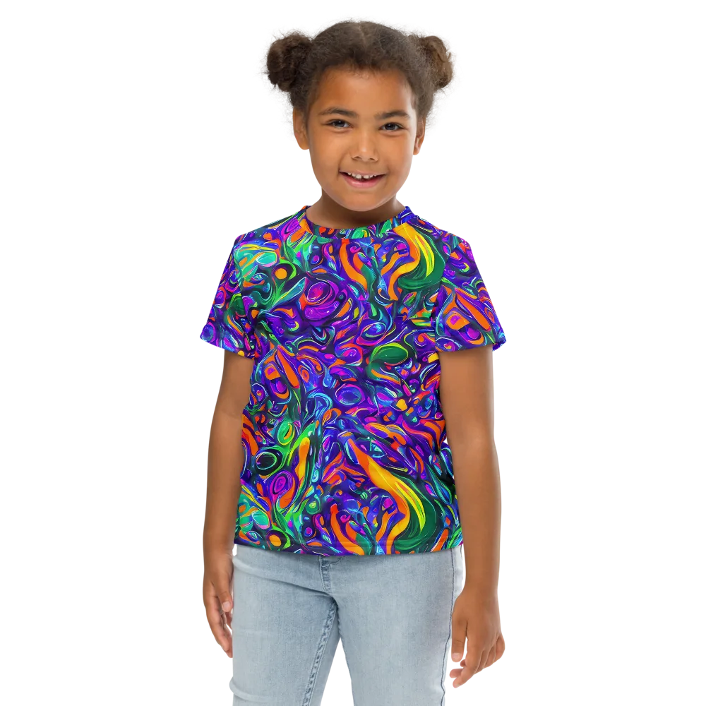 Psychedelic Rapture on Kids Crew Neck T-Shirt — Front