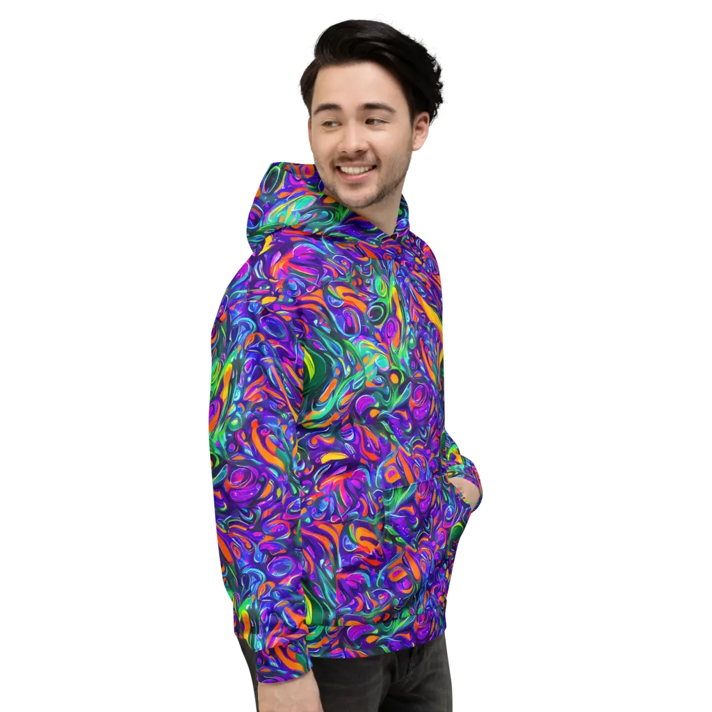 Psychedelic Rapture on Hoodie — Right