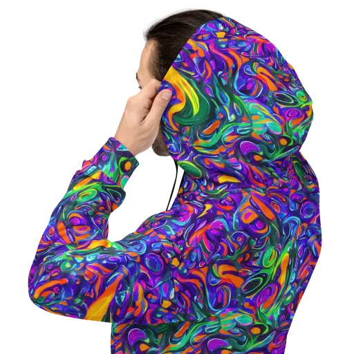 Psychedelic Rapture on a Hoodie
