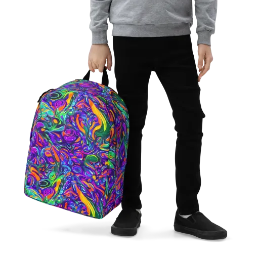 Psychedelic Rapture on a Minimalist Backpack