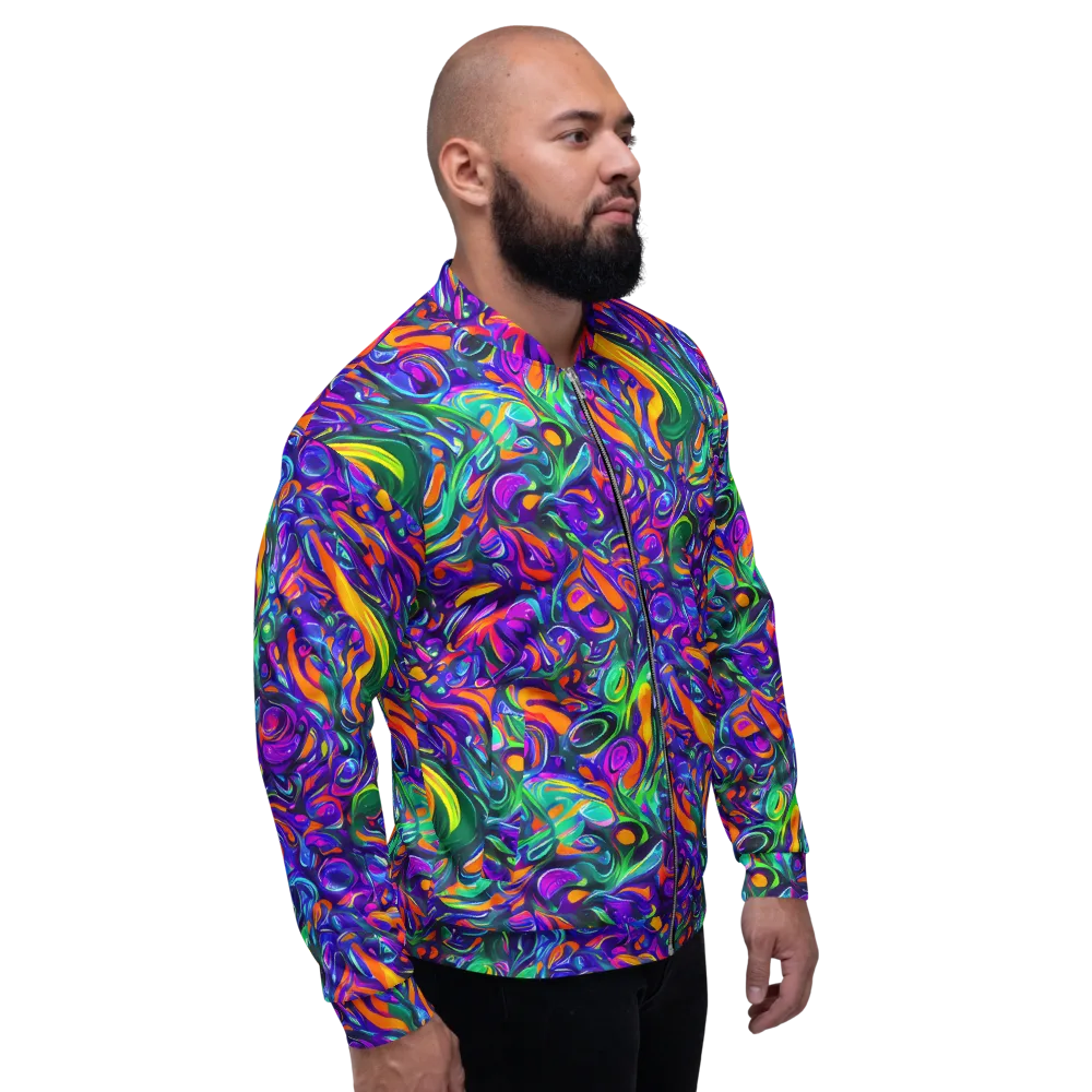 Psychedelic Rapture on Bomber Jacket — Right