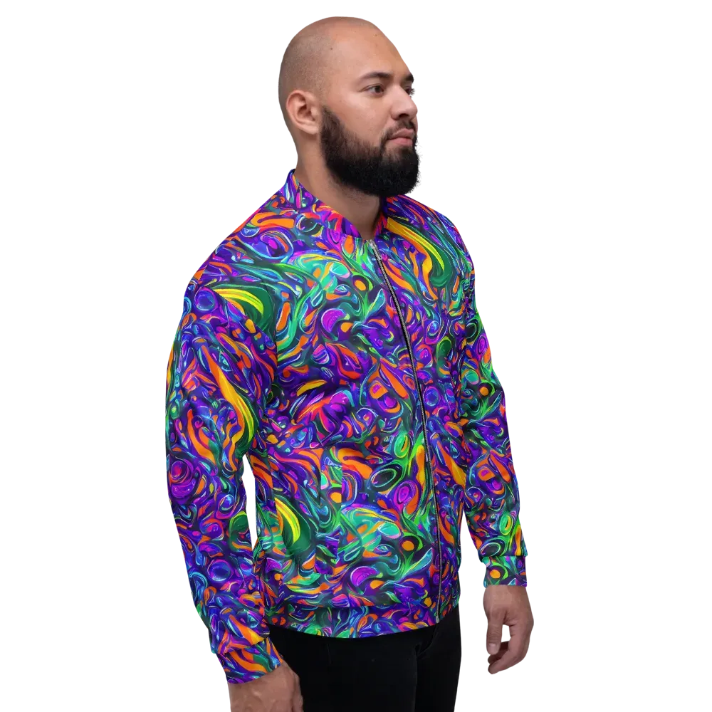 Psychedelic Rapture on Bomber Jacket — Right