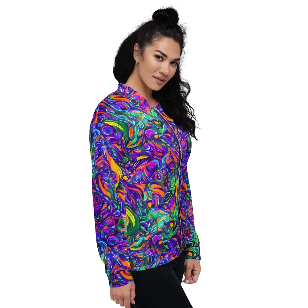 Psychedelic Rapture on Bomber Jacket — Right