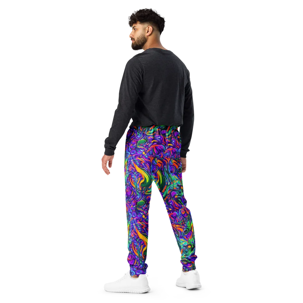 Psychedelic Rapture on Men's Joggers — Back
