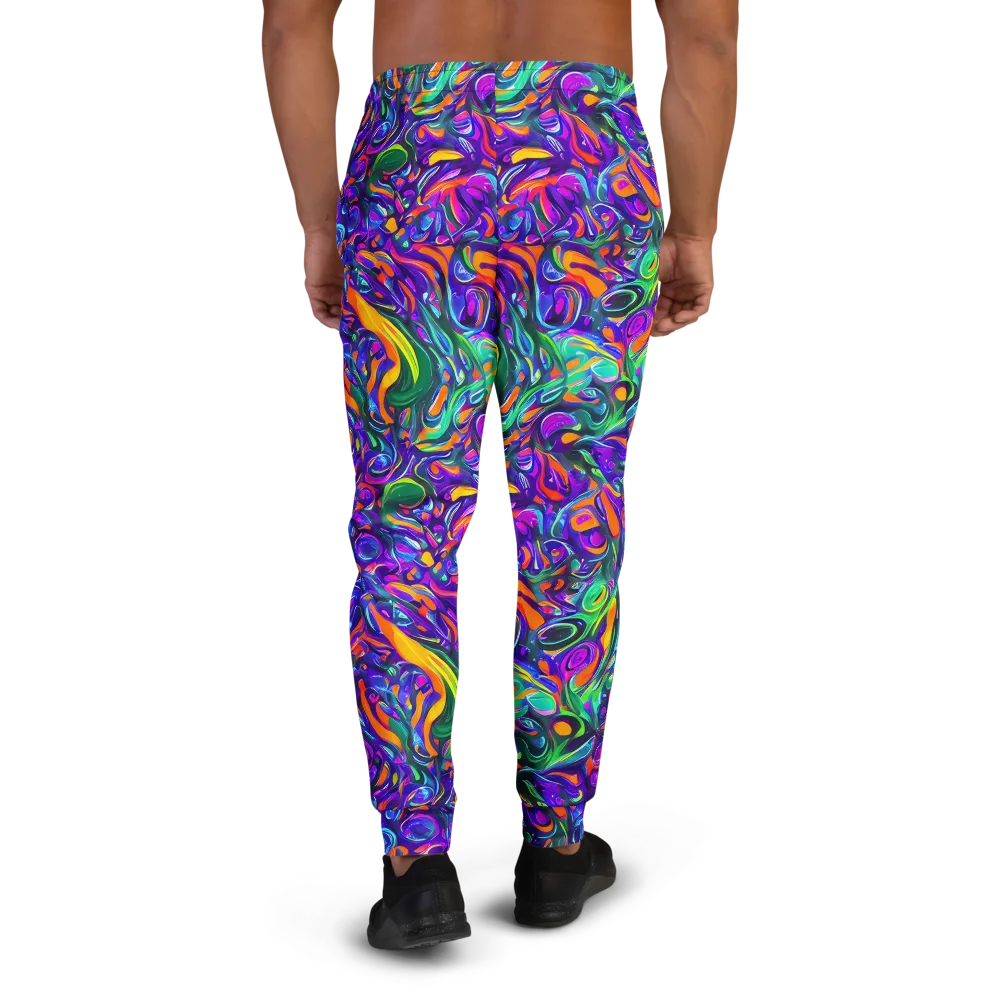 Psychedelic Rapture on Men's Joggers — Back