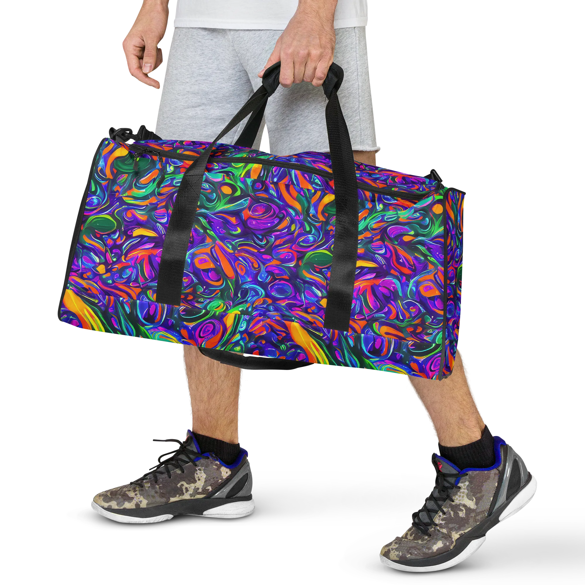 Psychedelic Rapture on Duffle Bag — Front