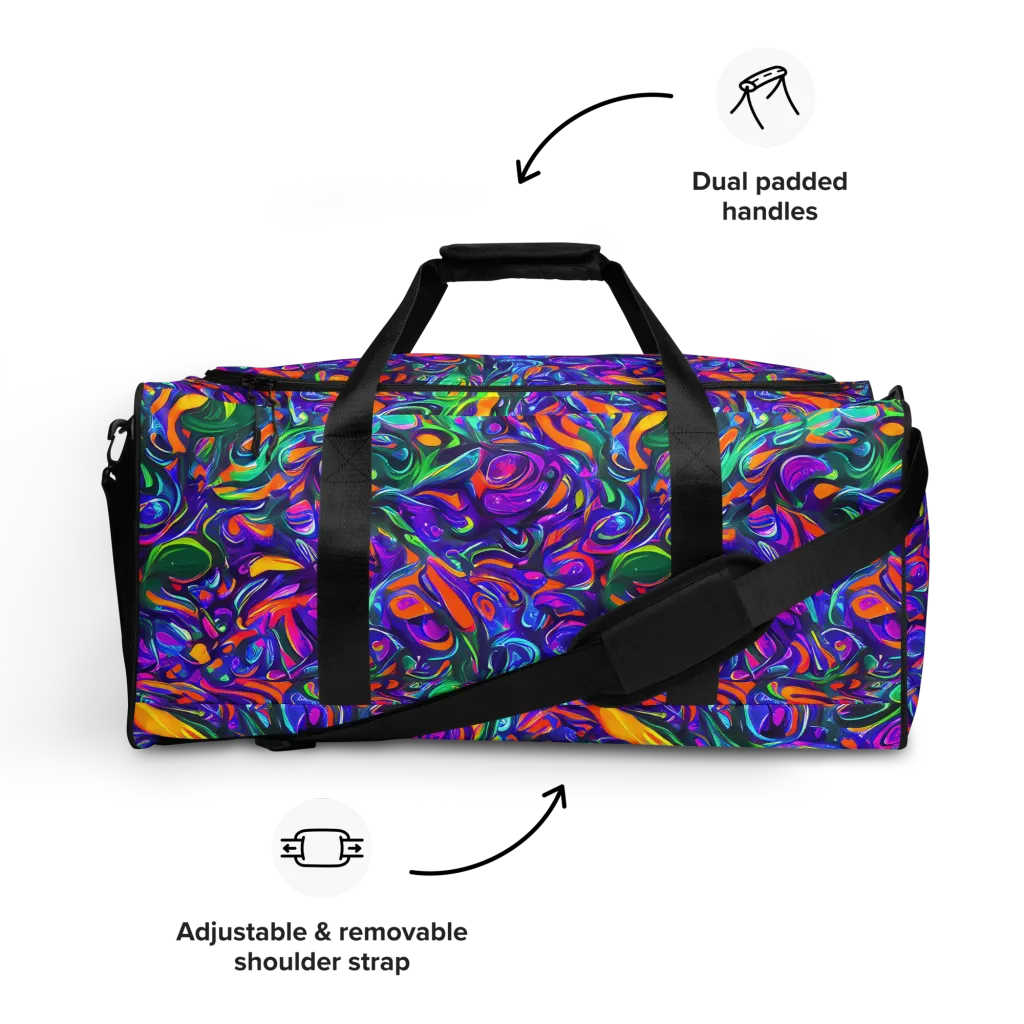 Psychedelic Rapture on Duffle Bag — Front