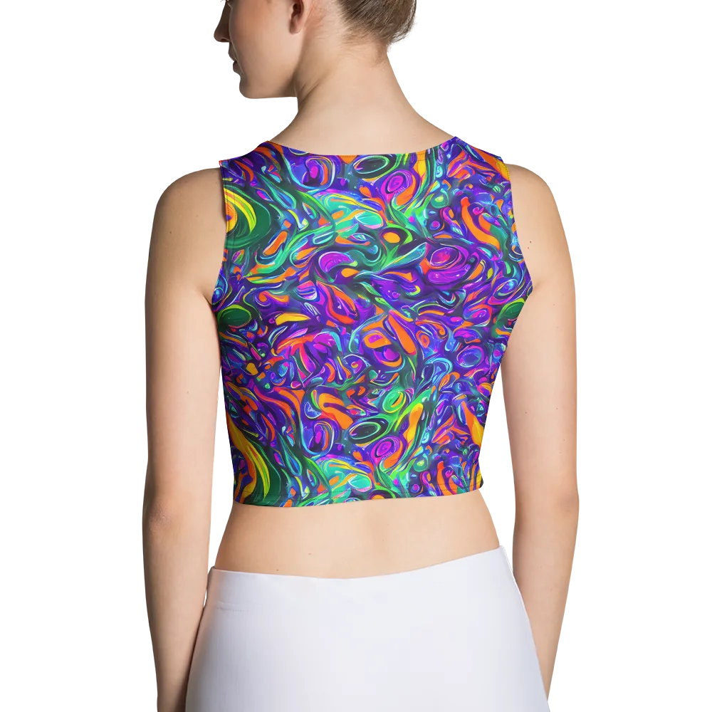 Psychedelic Rapture on Crop Top — Back