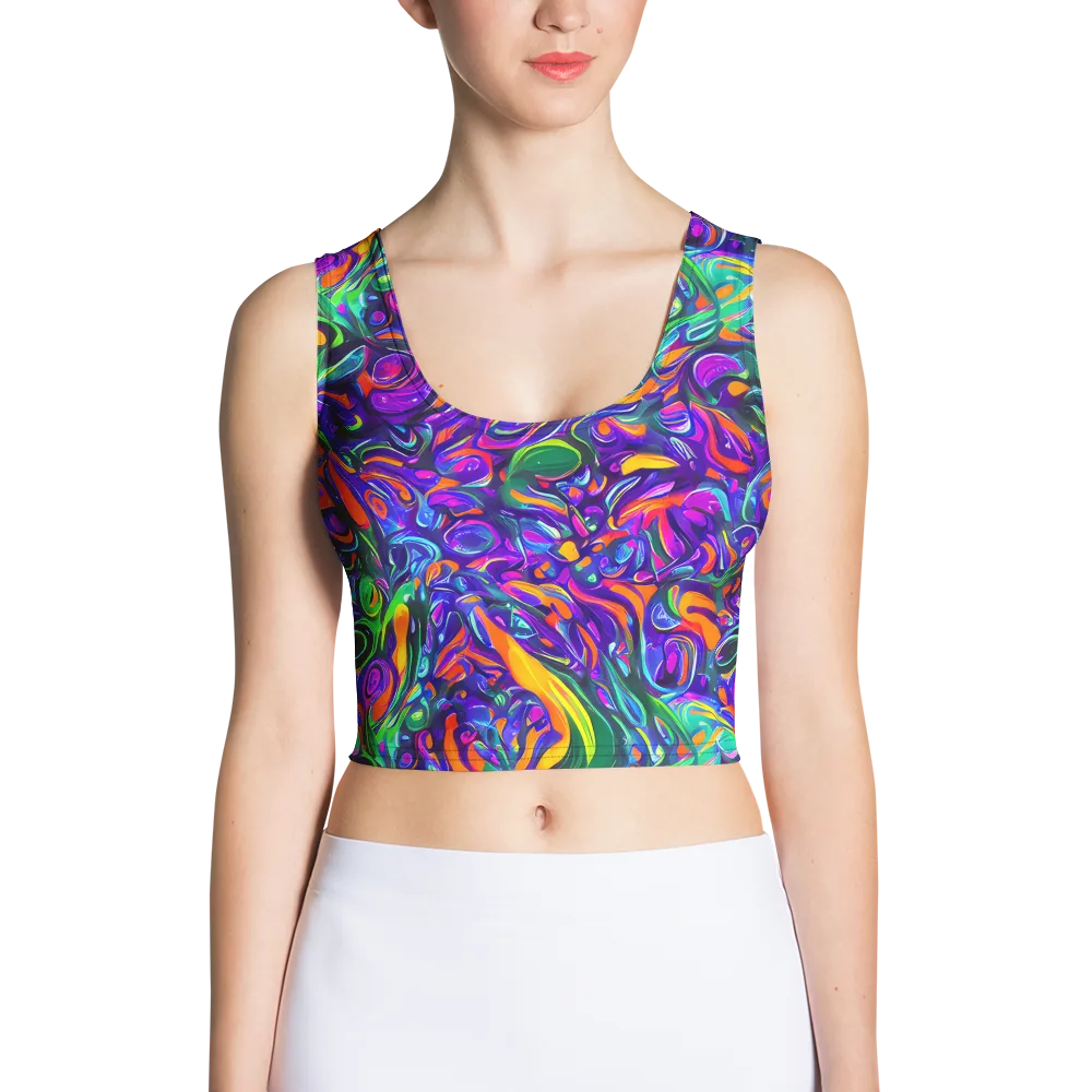 Psychedelic Rapture on Crop Top — Front
