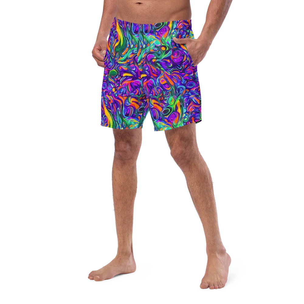 Psychedelic Rapture on Swim Trunks — Left Front
