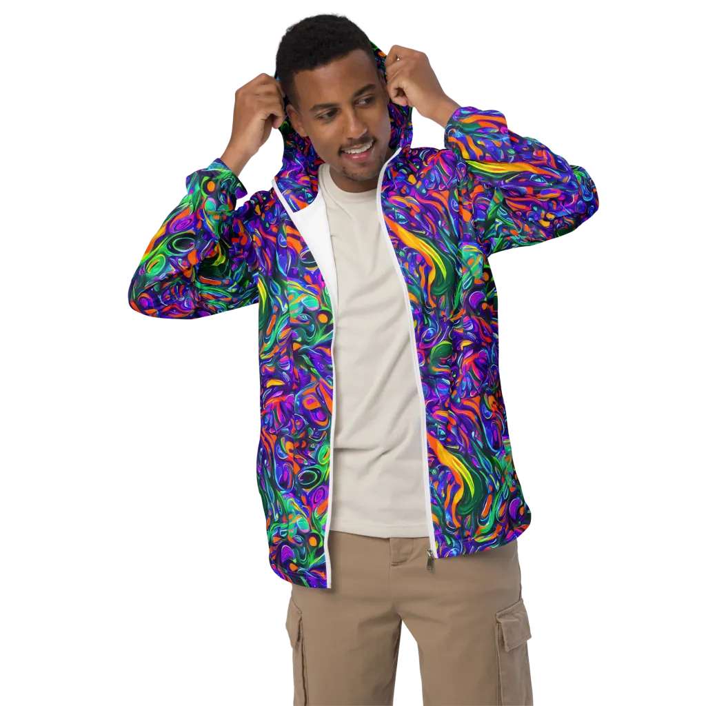 Psychedelic Rapture on Men's Windbreaker — Front