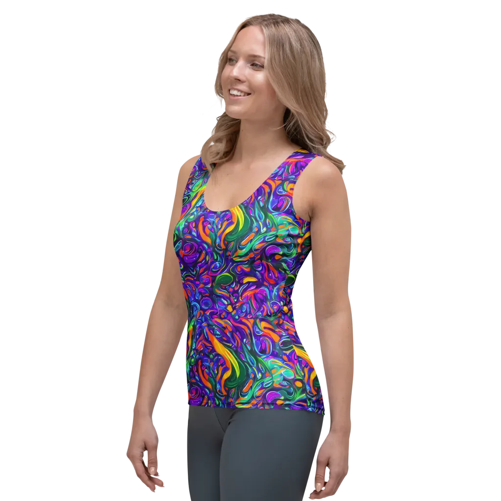 Psychedelic Rapture on Women's Tank Top — Left Front
